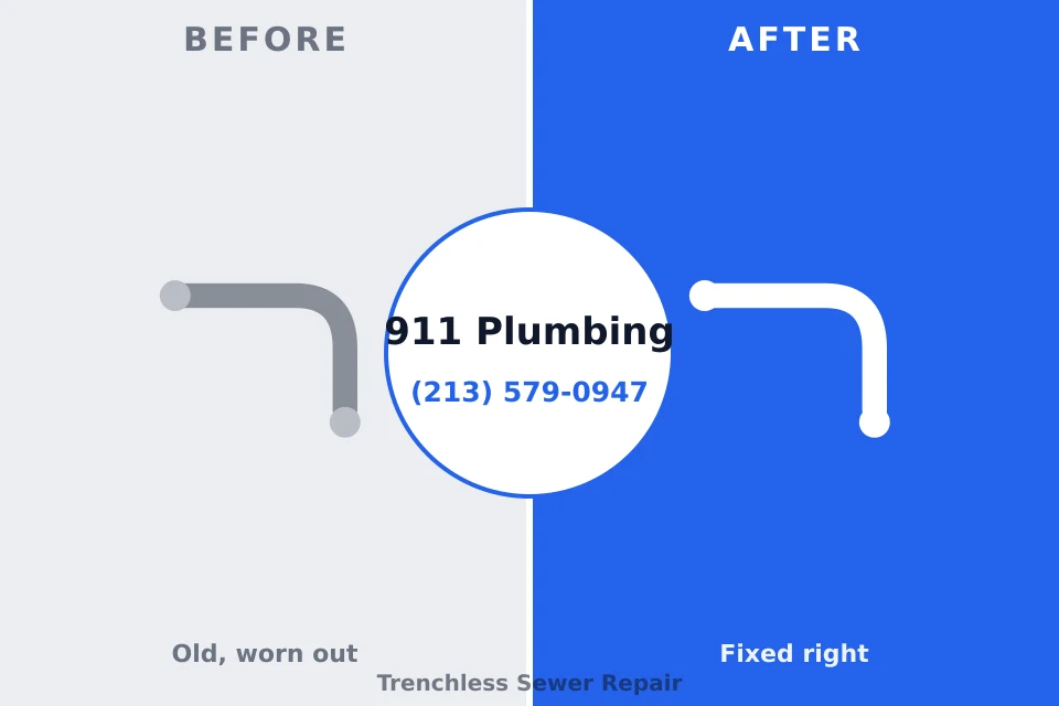 Before and after: plumbing company Bel Air, MD